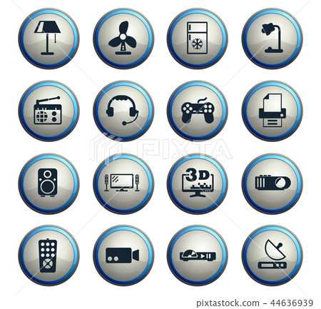 home appliances icon set 44636939