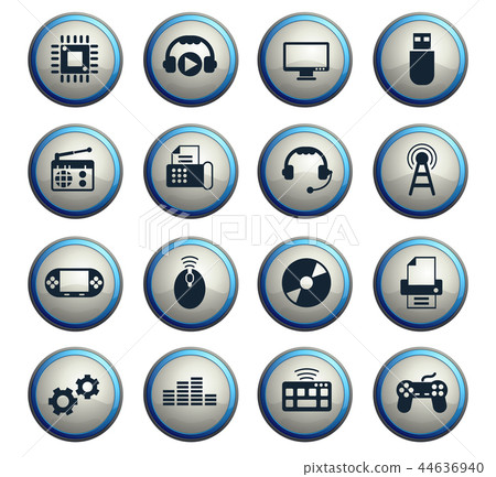 hi tech icon set 44636940