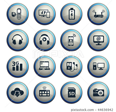 hi tech icon set hi tech icon set 44636942