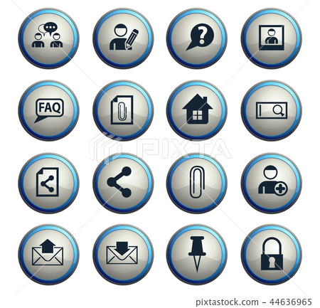 forum interface icon set 44636965