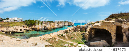 Sea coast of Roca Vecchia, Italy Sea coast of Roca Vecchia, Italy 44637673