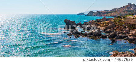 Sea beach near Rocca di San Nicola, Italy Sea beach near Rocca di San Nicola, Italy 44637689