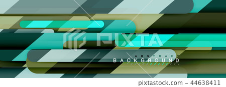 Abstract colorful lines, modern geometric background design 44638411