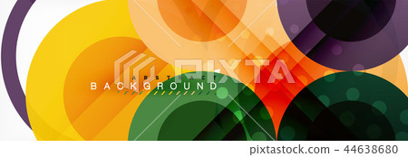 Circle composition abstract background 44638680