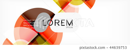 Abstract background - multicolored circles, trendy minimal geometric design Abstract background - multicolored circles, trendy minimal geometric design 44639753