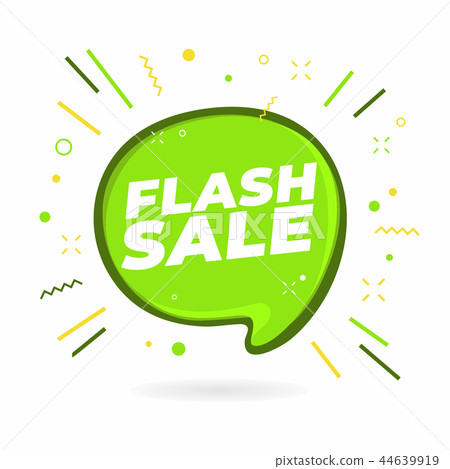 Flash Sale banner design template. 44639919