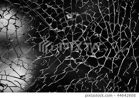 cracks on glass texture broken glass transparent 44642608