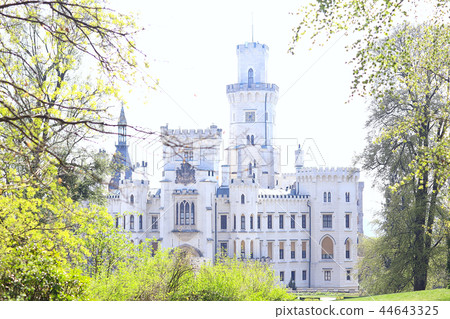 park in czech republic / landscape in a park recreation area in the capital of the czech republic, Prague Castle rest tourism park in czech republic / landscape in a park recreation area in the capital of the czech republic, Prague Castle rest tourism 44643325