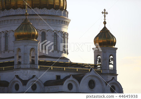 Moscow church of the dome / Orthodoxy architecture, cathedral domes in moscow, russia orthodoxy Christianity, concept of faith Moscow church of the dome / Orthodoxy architecture, cathedral domes in moscow, russia orthodoxy Christianity, concept of faith 44645938