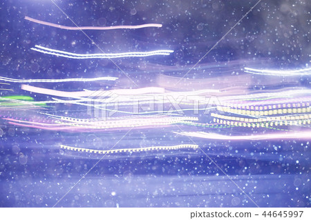 traces of headlights glow / blurred background nocturnal traces of light, texture of a night city 44645997