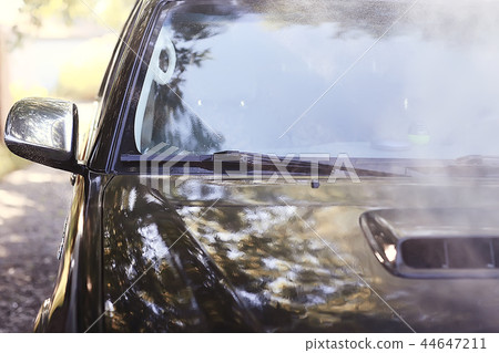 car wash / clean auto fragment on the car wash, background 44647211