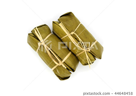 Bananas with Sticky Rice isolated Bananas with Sticky Rice isolated 44648458