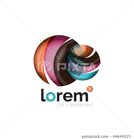 Geometric convergence vector business icon 44649525