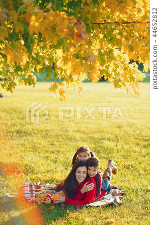 Beautiful mother with little kids 44652812