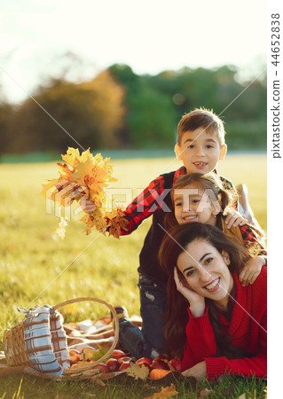 Beautiful mother with little kids 44652838