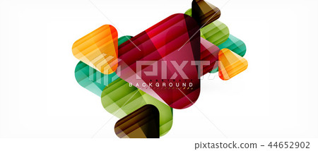 Glass triangles modern geometric composition, abstract background Glass triangles modern geometric composition, abstract background 44652902
