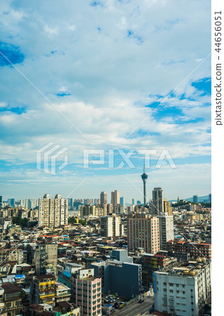 Beautiful architecture building cityscape of macau city Beautiful architecture building cityscape of macau city 44656051