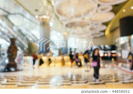 Abstract blur and defocused hotel lobby interior Abstract blur and defocused hotel lobby interior 44656052
