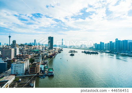 Beautiful architecture building cityscape of macau city 44656451
