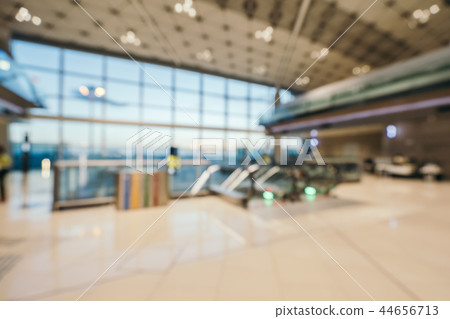 Abstract blur and defocused airport terminal interior 44656713