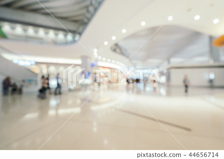 Abstract blur and defocused airport terminal interior Abstract blur and defocused airport terminal interior 44656714