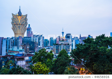 Beautiful architecture building cityscape of macau city 44656916