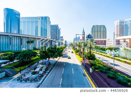 Beautiful architecture building of venetian and other hotel resort and casino 44656926