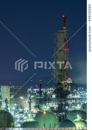 Factory night view Keihin industrial area Yokohama Negishi area Factory night view Keihin industrial area Yokohama Negishi area 44656984