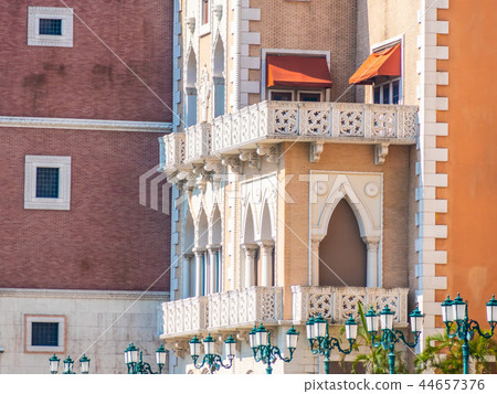 Beautiful architecture building with window exterior in italy style 44657376