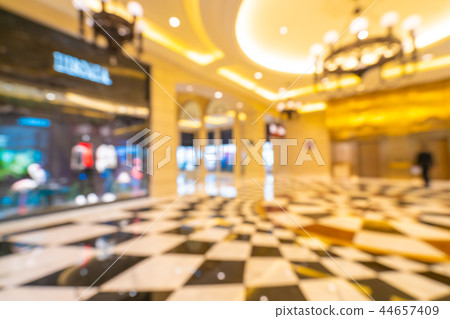 Abstract blur and defocused shopping mall of department store Abstract blur and defocused shopping mall of department store 44657409