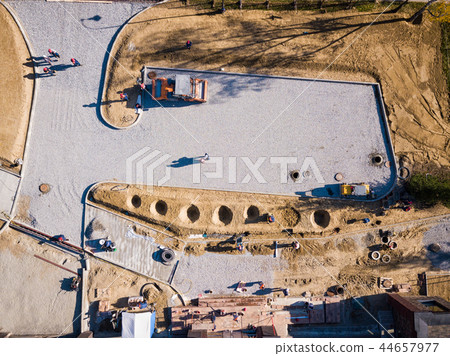 Aerial photography of a modern city 44657977