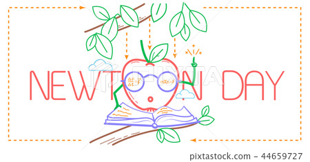 educational banner Newton Day 44659727