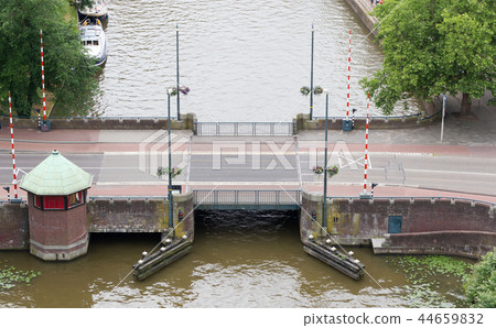 Open bridge in the Netherlands 44659832