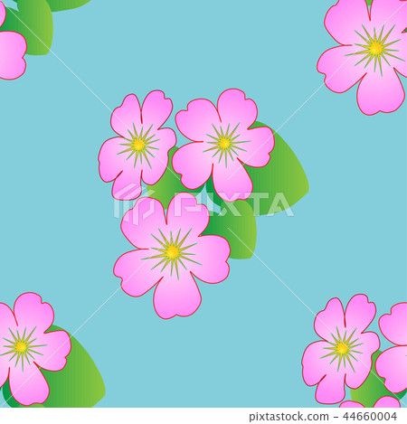 Seamless floral pattern with tropical flowers. 44660004