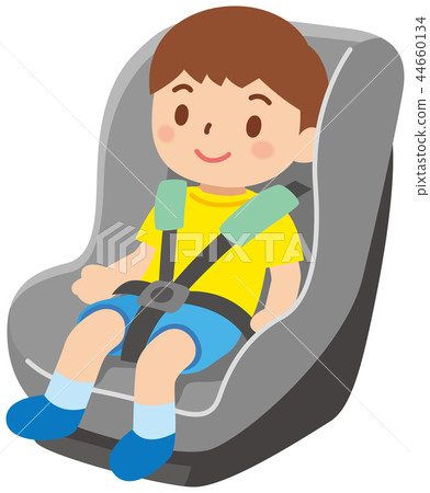 Child Riding On A Child Seat - Stock Illustration [44660134] - Pixta