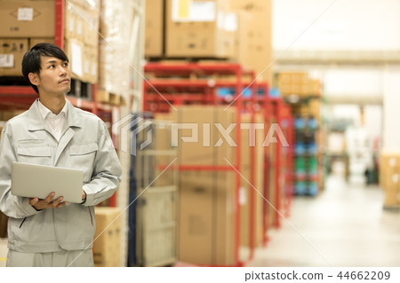 Warehouse logistics distribution business image laptop management Warehouse logistics distribution business image laptop management 44662209