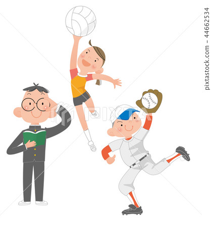 Junior high school club activities are various. Junior high school club activities are various. 44662534