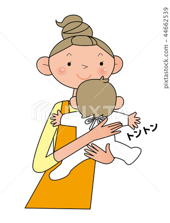 After breastfeeding Tonton back. Mother and baby. 44662539