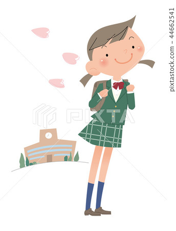 New semester, full-fledged female student. 44662541