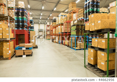 Warehouse Logistics Distribution No People Business Image 44662956
