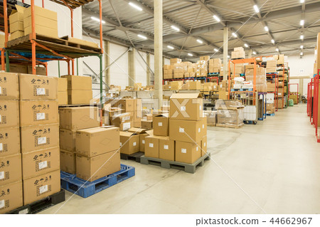Warehouse Logistics Distribution No People Business Image 44662967