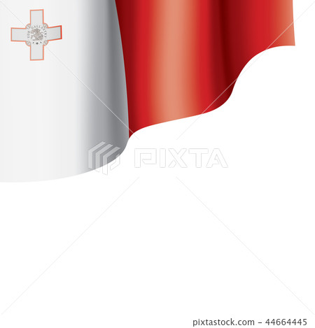 Malta flag, vector illustration on a white background Malta flag, vector illustration on a white background 44664445