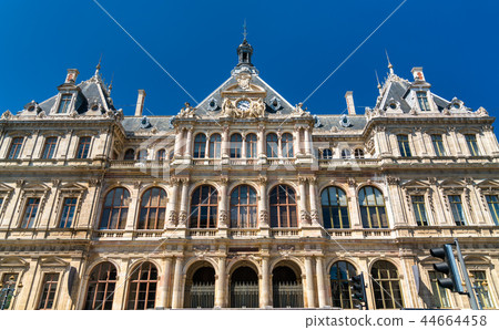 The Palais de la Bourse, a historic monument in Lyon, France 44664458