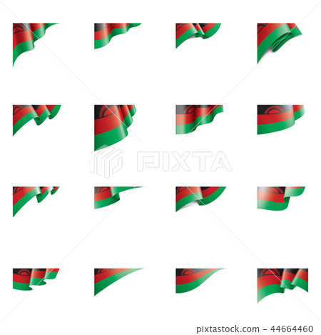 Malawi flag, vector illustration on a white background Malawi flag, vector illustration on a white background 44664460
