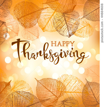 Festive background of vector autumn leaves Festive background of vector autumn leaves 44664608