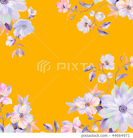 Five-six six-colored rose flower, peony flower, favorable chrysanthemum flower 44664971