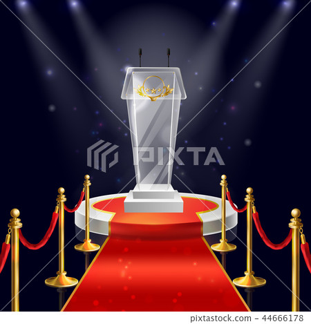 podium with glass tribune for speaking podium with glass tribune for speaking 44666178