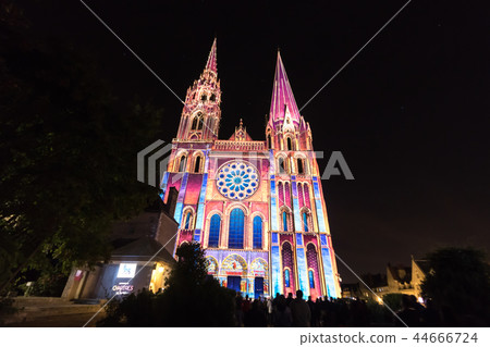 Building facade light festival Chartres Building facade light festival Chartres 44666724