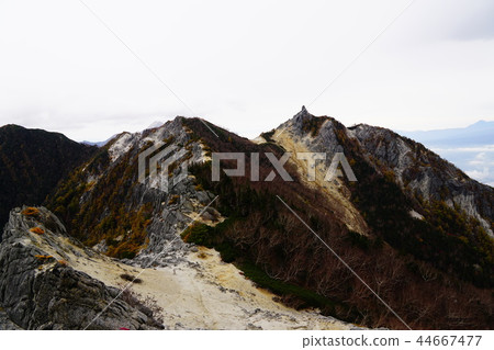 The road from Mt. Sansan Kanon-dake to Jizo-dake 44667477