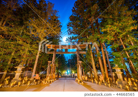 Azumino Hotaka Shrine Shintake Light Azumino Hotaka Shrine Shintake Light 44668565